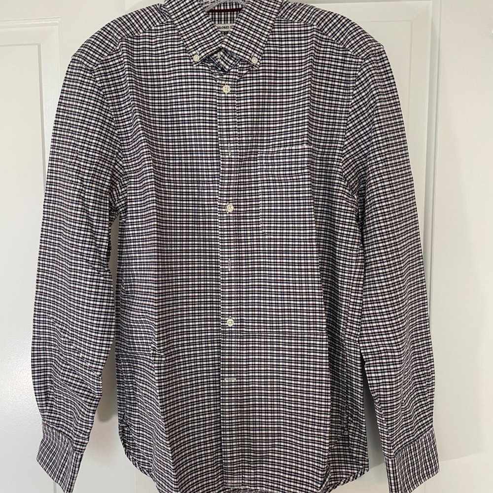 Red/Blue Gingham Jos A Bank Button Down